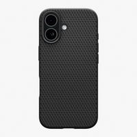 Case Spigen para iPhone 17 Liquid Air, antideslizante, antigolpes, flexible, negro